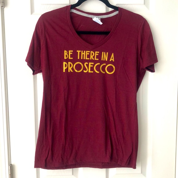 Wine “Be there in a Prosecco” T-shirt - Picture 1 of 4